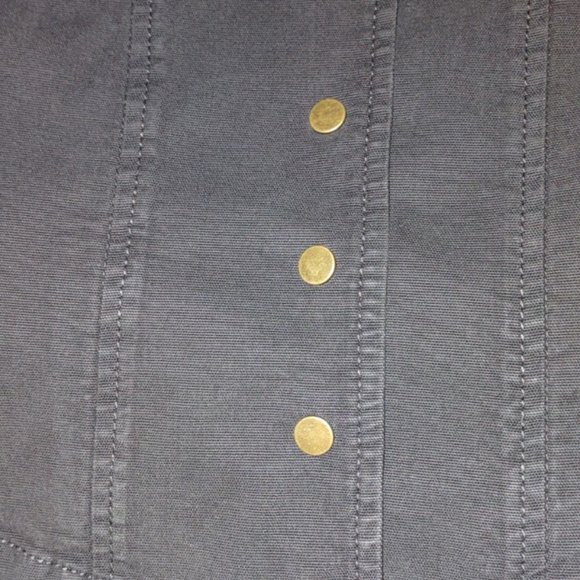 ANTHROPOLOGIE Structured Button Front Blazer Olive Green NWT Size 12 - Picture 16 of 16